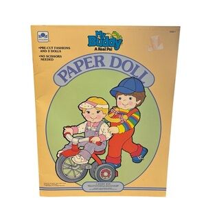 VINTAGE 1986 MY BUDDY KID SISTER PAPER DOLL GOLDEN UNPUNCHED UNUSED FASHION